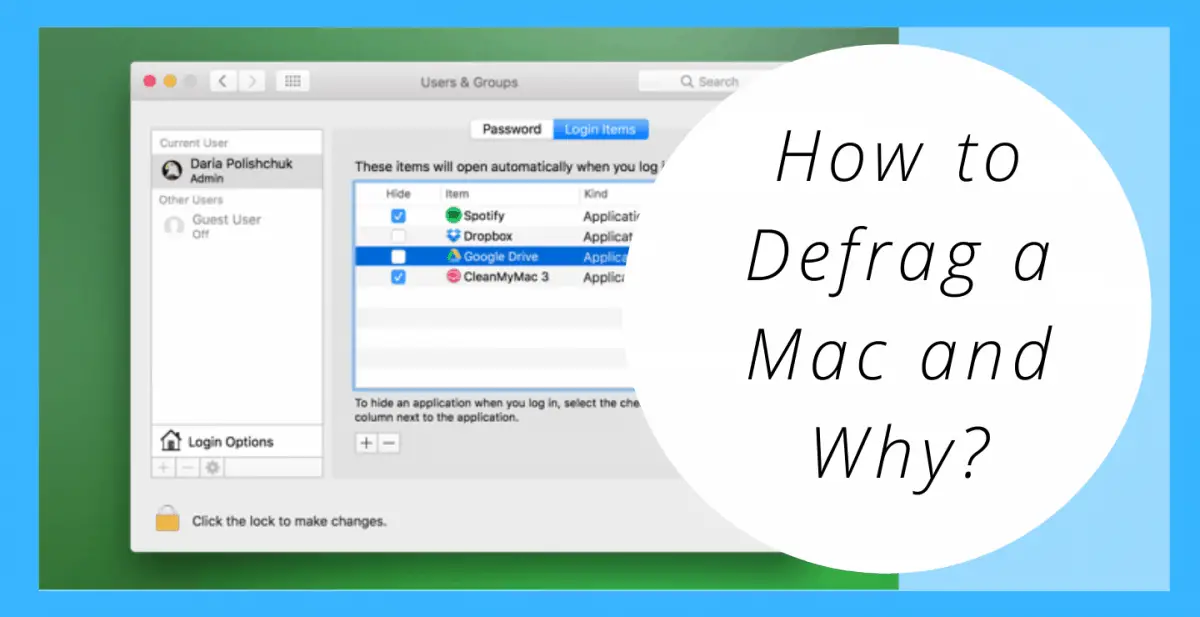 how to defrag mac laptop